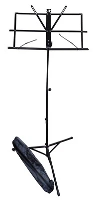 MSA SOPORTE DE NOTAS - ATRIL DE NOTAS - NEGRO - GRAN EDICIÓN - ALTURA HASTA 123 cm + BOLSA, NS2