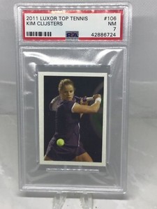 2011 Luxor Top Tennis #106 Kim Clijsters PSA 7 (Top Pop, Pop 1)