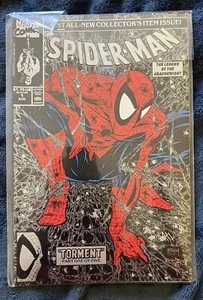 Spider-Man #1 1990 McFarlane_The Legend of The Arachknight_SILVER EDITION NM! - Picture 1 of 2