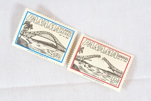 Scarce Panama Bridge Over Puente Sobre El Canal Postage Stamp Set MLH - Picture 1 of 6
