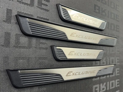 Door Sill Scuff Plate Protector for Toyota Camry Exclusive Stainless Steel 4x - Изображение 1 из 4