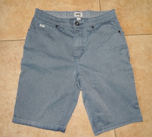 Pantaloncini classici da donna blu Vans taglia 28 x 10" fuori parete 65% poli cotone