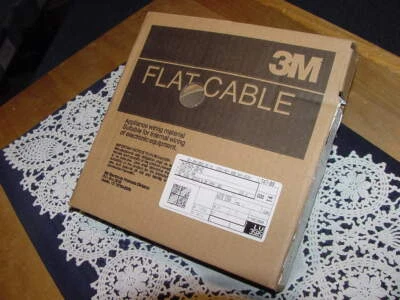 3M плоский кабель 3365/10 3M157849-100-ND, ленточный кабель, 10 проводников 0,05 серый новый! - Изображение 1 из 2