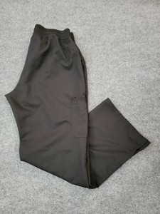 Scrubstar Black Solid Scrubs Bottoms 