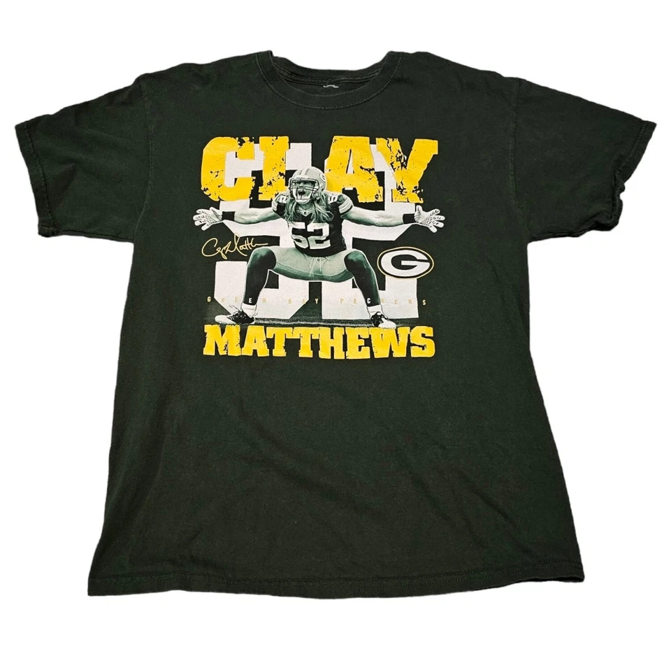 Camiseta Reebok NFL Green Bay Packers Gráfica Adulto L Clay Matthews #52 Futebol  - Imagem 1 de 4