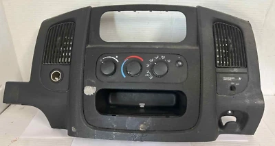 2002-2005DODGE RAM 1500 2500 3500 FRONT AC CLIMATECONTROL RADIO BEZELP55056322AD - Image 1 of 4