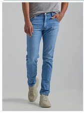 Wrangler ICONS 11MWZ SLIM JEAN VERTIGO BAY Size 34x30 Light Distressed Wash