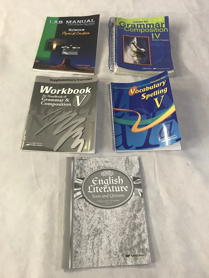 Abeka lot highschool Lab Manual Grammar Workbook Vocabulary English Literature - Image 1 of 4