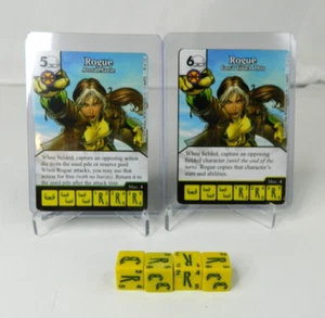 Marvel Dice Masters Avengers VS X-Men AVX ROGUE RARE Uncommon Set CUR + 4 Dice - Picture 1 of 5