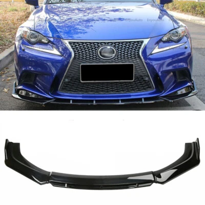 For Lexus ES250 ES300h ES350 Front Bumper Lip Spoiler Splitter Gloss Black  - Image 1 of 4