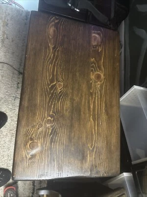 Mesa de madera maciza de roble estilo artesanal misión granja rústica vintage Foto 1 de 4