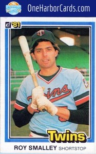 1981 Donruss Minnesota Twins Baseball Card #487 Roy Smalley