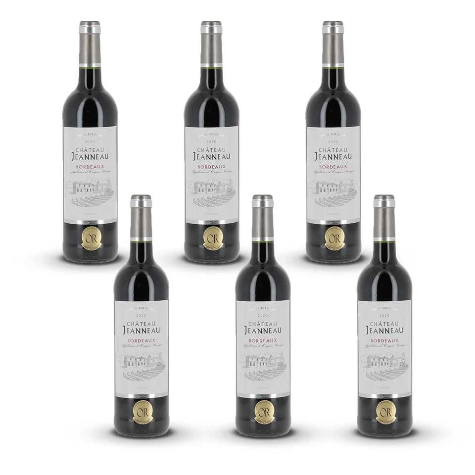 Chateau Jeanneau Bordeaux, 2020, sortenreines Weinpaket (6x0,75l) - Bild 1 von 4