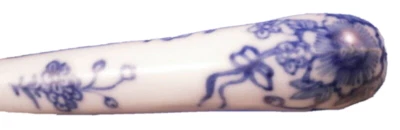 Antik 18thC Schleife/Worcester Porzellan Gabel Oder Messer Griff England - Bild 1 von 4