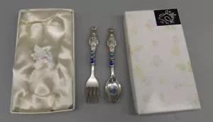 Jillery Kinder Gabel & Löffel von Jill Fagin NYC Silberbesteck Kids Silverplate Neu - Bild 1 von 15