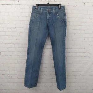 Cruel Girl Jeans Womens 5 Short Blue Low Rise Bootcut Western Rodeo CB63053001 - Picture 1 of 15