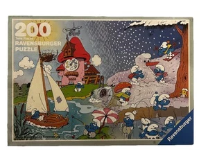 Ravensburger 200 Piezas Puzzle - Pitufos La Máquina Meteorológica Nº 62357886 / 1983 - Imagen 1 de 9