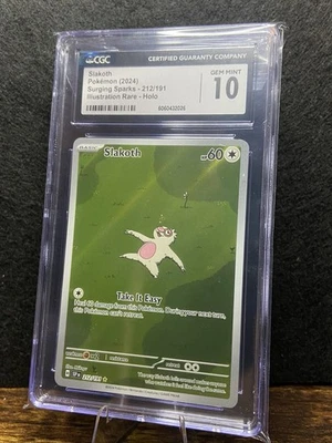 Slakoth 212/191 IR - Surging Sparks CGC 10 Gem Mint  - Image 1 of 2