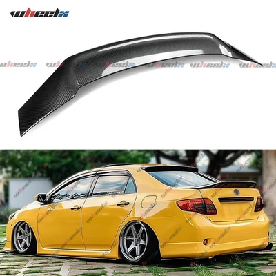FOR 2009-2013 TOYOTA COROLLA RS STYLE CARBON FIBER DUCKBILL TRUNK SPOILER WING Foto 1 de 4