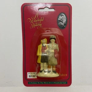 It’s A Wonderful Life Holiday Christmas Village Ruth & Harry Bailey 1997 NEW HTF - Picture 1 of 4