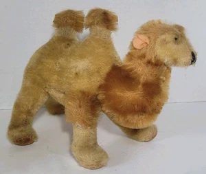 Vintage Mohair Camel Plush Toy Straw Stuffed Old  - Picture 1 of 19