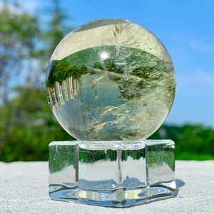 Chakras curativos de cristal de cuarzo esfera citrino arco iris natural grado AAA 151G - Imagen 1 de 24