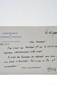 Lettre de Dautray au Directeur Général de la S.N.C.F 1945 - Picture 1 of 2