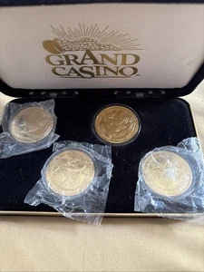 Grand Casino Hinkley Minnesota 1995 96 97 98 24K Gold Coins wildlife series - Picture 1 of 5