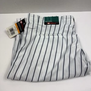 Nuevos pantalones de béisbol Wilson A4398 WNP blancos/reales a rayas XXL adultos - Imagen 1 de 4