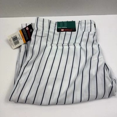 Nuevos pantalones de béisbol Wilson A4398 WNP blancos/reales a rayas XXL adultos Foto 1 de 4