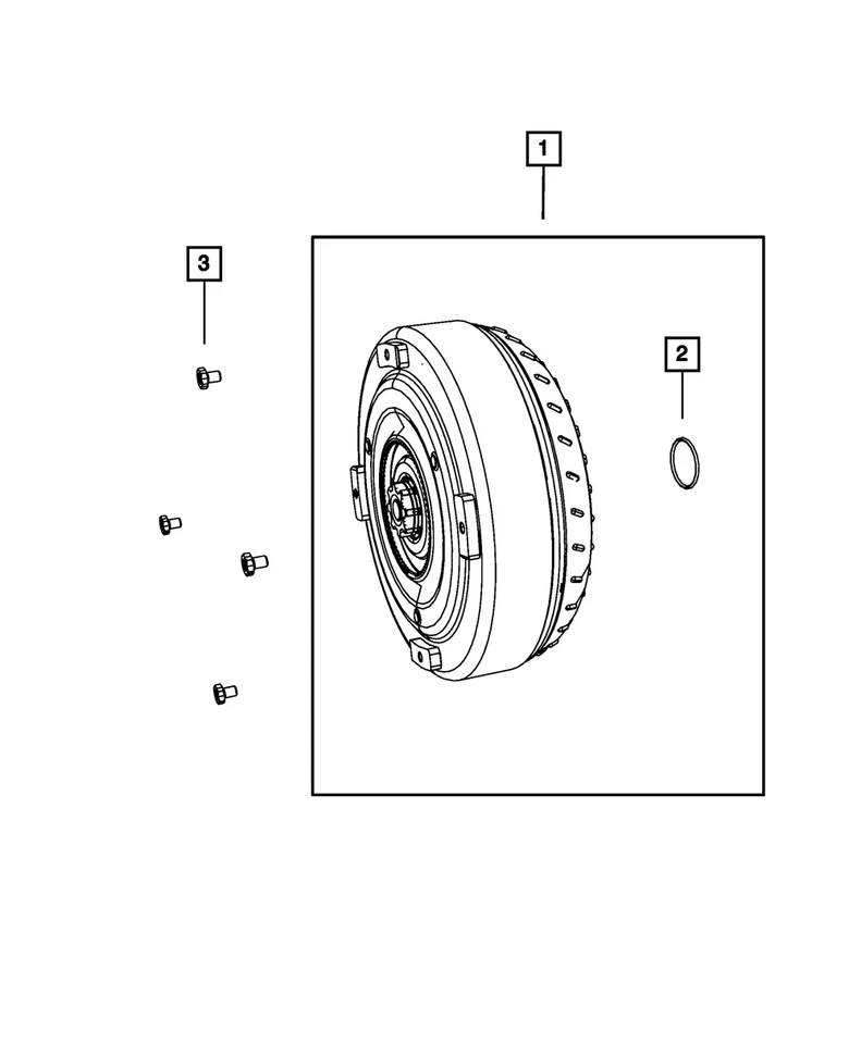 Convertidor de par Mopar genuino R4736587AD Foto 1 de 3