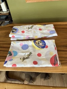 Vintage 1995 Sailor Moon Twin 2 Piece Sheet Set Fitted & Flat - Canadian Seller - Foto 1 di 11