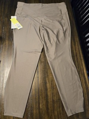 All In Motion Womens Size XXL Effortless Support High-Rise 7/8 Leggings Taupe - Image 1 of 4