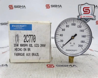 ASHCROFT 35W-1005PH-02L-XZG-200 GAUGE - Image 1 of 3