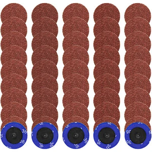 ABN Aluminum Oxide Sandpaper Disc 50pk 2in Sanding Disc Orbital Sander Pads Set - Picture 1 of 36