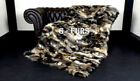 Luxury Real Finnraccoon Fur Blanket