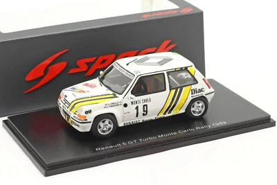 RENAULT 5 GT TURBO #19 MONTE CARLO 1989 OREILLE THIMONIER SPARK S5565 1:43 RALLY - Photo 1/4