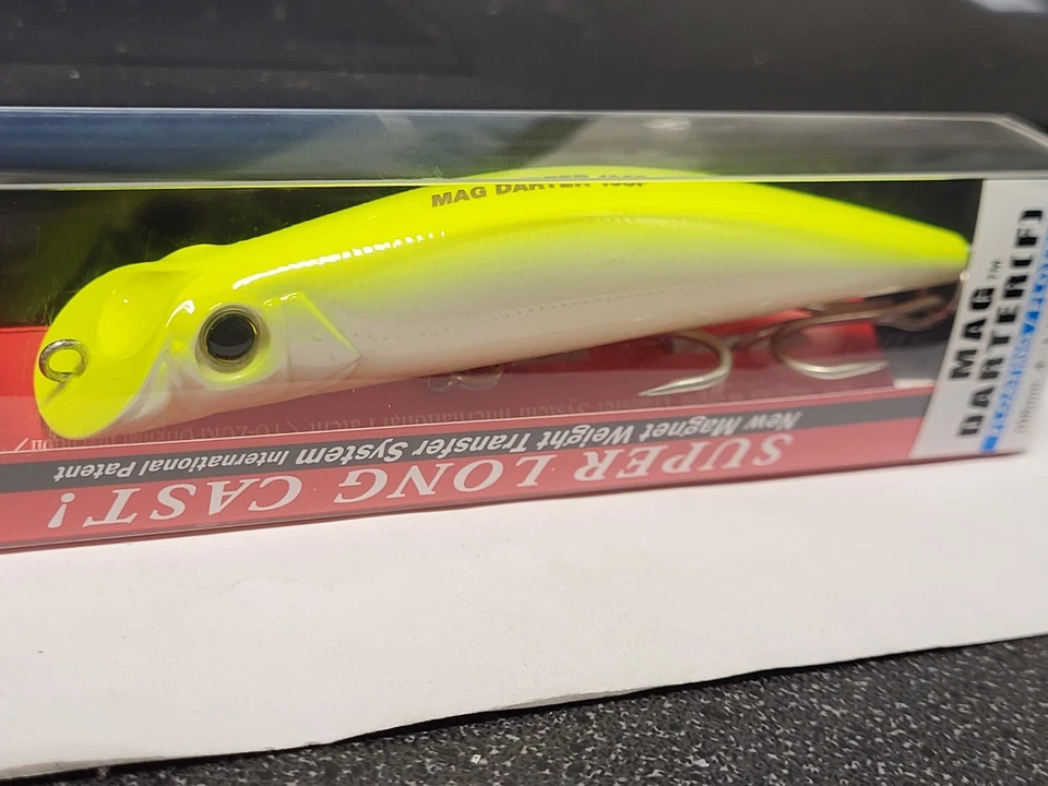 Yo-Zuri Mag Darter 4" Floating Striper Bass Lure 105mm R1143-pcl Yellow White