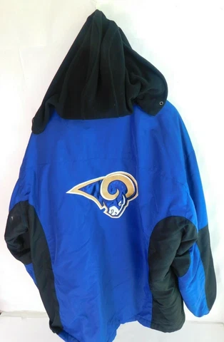 NFL Los Angeles RAMS Team Jacket w Hood  X-LARGE National Football League  XL Cover