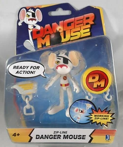 Zip-Line Danger Mouse Actionfigur von Jazwares, MOC!  Neu! - Bild 1 von 2