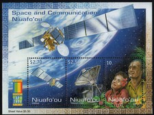 Niuafo' Ou,Scott# 224,Souvenir Foglio Di Spazio & Communication,Telecom Piatto