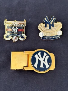 New York Yankees Money Clip and Pin Lot - Picture 1 of 5