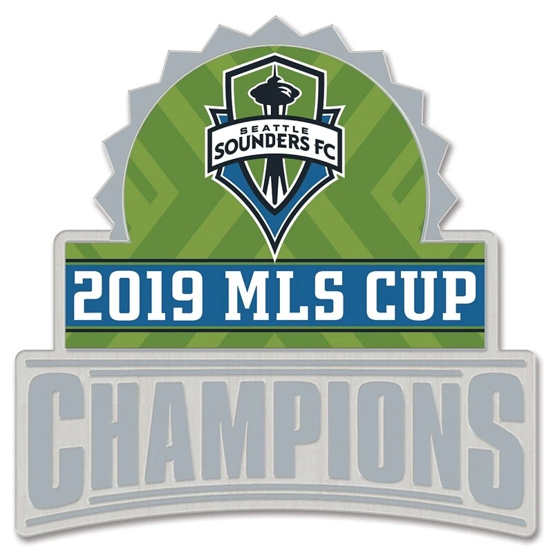 Official 2019 MLS Cup Champions Seattle Sounders FC Collectible Pin - Image 1 of 1