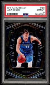 Luka Doncic Rookie Card 2018-19 Panini Select #122 PSA 10