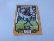 Nico Collins Gold Parallel 2023 Panini Score Football Card #7 Houston Texans