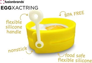 Anillo de huevo de silicona ajustable Fusionbrands EggXactRing para hornear, moldear  - Imagen 1 de 7