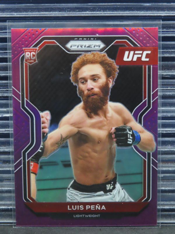 2021 Prizm UFC Luis Pena Purple Prizm Rookie Card RC #45/149 H660