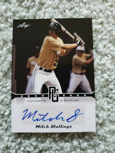 2013 LEAF PERFECT GAME MITCH STALLINGS (ATLANTA) AUTO