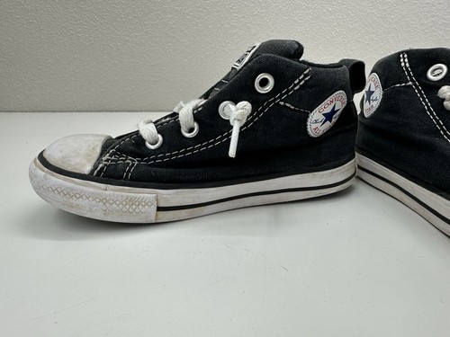 Sneakers Converse Chuck Taylor taglia 9 bambino neonato All Star nere tela slip on