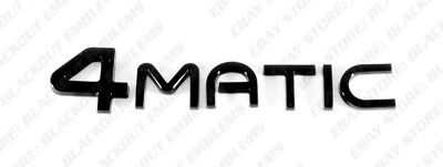 Black Trunk Emblem Badge Logo Letters for Mercedes-Benz EQS 53 EQE AMG 4Matic - Image 1 of 4